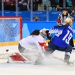 GANGNEUNG, SOUTH KOREA - FEBRUARY 22: USA's Gigi Marvin #19 scores a shootout goal on Canada's Shannon Szabados #1 during gold medal round action at the PyeongChang 2018 Olympic Winter Games. (Photo by Matt Zambonin/HHOF-IIHF Images)

